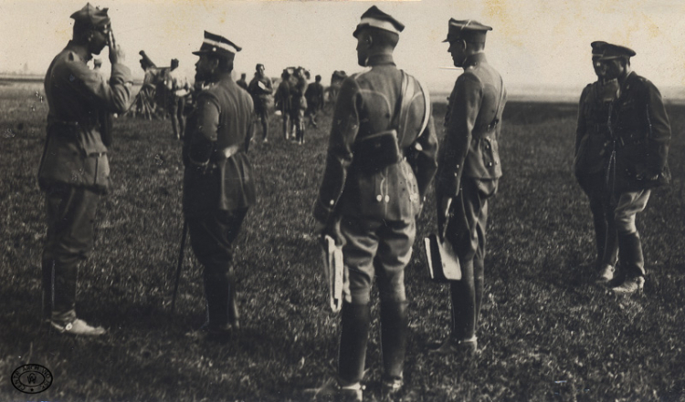Gen. Józef Haller na froncie pod Mińskiem Mazowieckim, 17.08.1920.