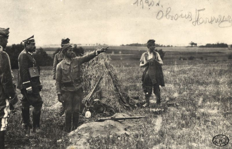 Gen. Józef Haller na froncie pod Radzyminem. 08.1920. Źródło: CAW