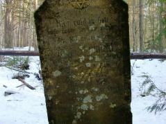Cmentarz w Wielbarku, nagrobek żydowskiego ochotnika do armii niemieckiej, który zginął we wrześniu 1914 r. Źródło: ze zbiorów P. Szlanty.