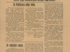 „Goniec Czerwony” – gazeta wydawana przez Tymczasowy Komitet Rewolucyjny Polski. Wydanie z 7 sierpnia 1920 r. Źródło: Biblioteka Narodowa