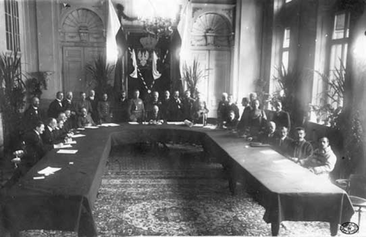 Pierwsze posiedzenie Tymczasowej Rady Stanu w Pałacu Krasińskich w Warszawie – 15 stycznia 1917 r.