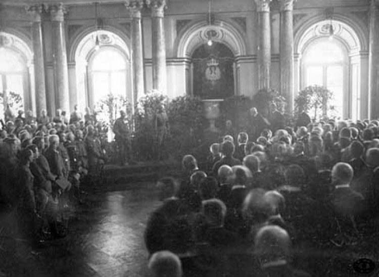 Przemówienie gen. Beselera do członków Rady Regencyjnej na Zamku Królewskim w Warszawie – 17 października 1917 r.
