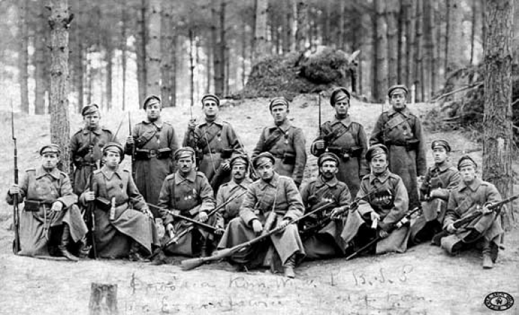 Kompania zwiadowcza I batalionu Strzelców Polskich – 1916 r.