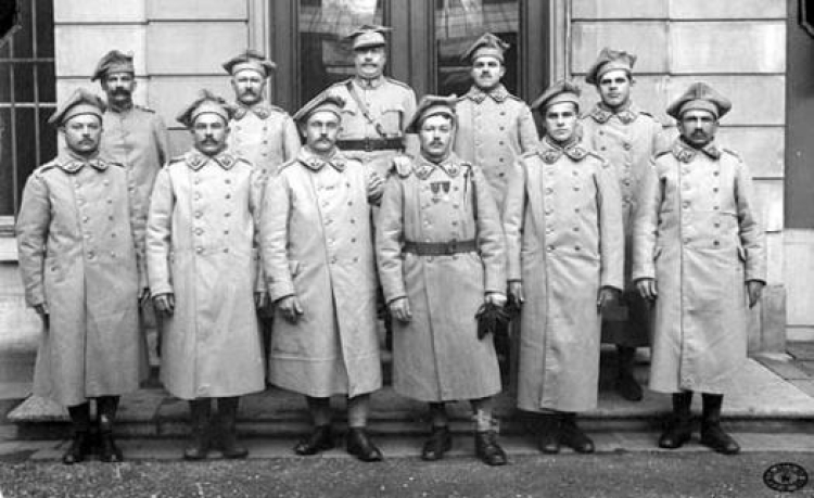 Żołnierze 2 pułku strzelców Armii Polskiej we Francji – 1918 r.