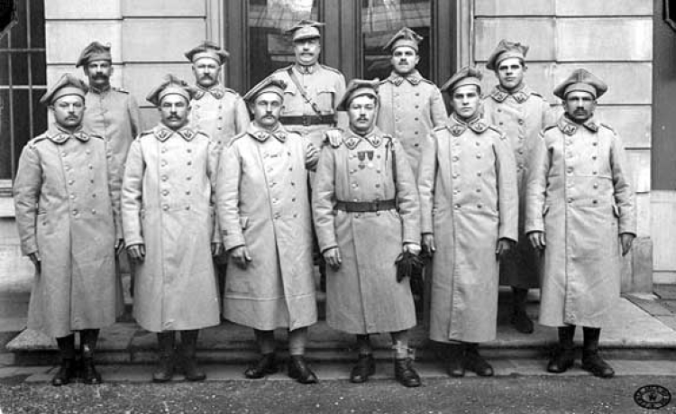 Żołnierze 2 pułku strzelców Armii Polskiej we Francji – 1918 r.