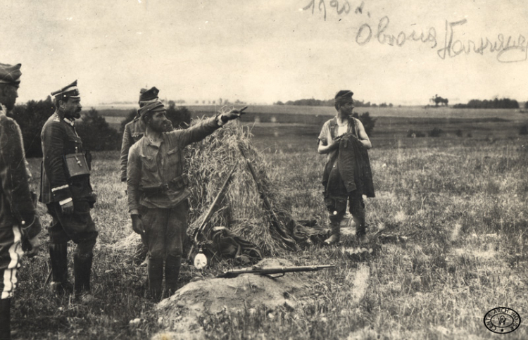 Gen. Józef Haller na froncie pod Radzyminem, 08.1920. Źródło: CAW