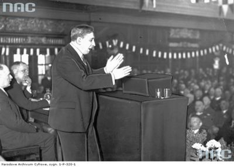 Przemówienie wicepremiera Eugeniusz Kwiatkowskiego (1937).