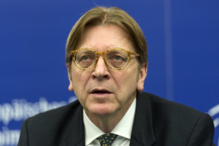 Guy Verhofstadt. Fot. PAP/EPA 