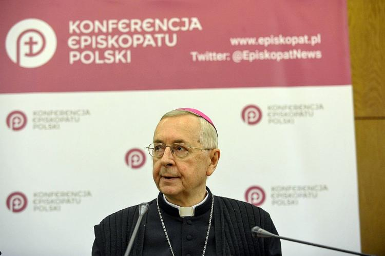 Przewodniczący KEP abp Stanisław Gądecki. Fot. PAP/M. Obara