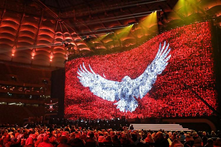 Koncert dla Niepodległej na stadionie PGE Narodowy w Warszawie. Fot. PAP/P. Supernak Koncert dla Niepodległej na stadionie PGE Narodowy w Warszawie. Fot. PAP/P. Supernak