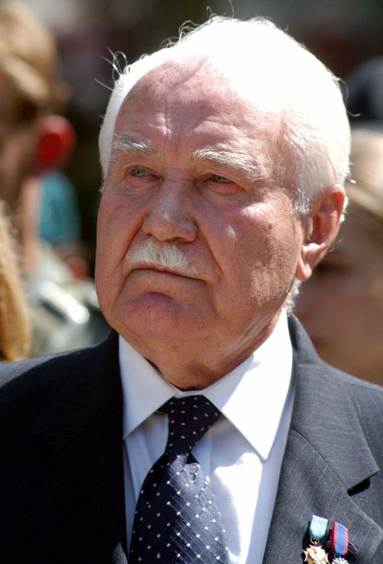 Kielce,12.08.2003 Ryszard Kaczorowski - ostatni prezydent RP na uchodźstwie. Fot. PAP/P. Polak Kielce,12.08.2003 Ryszard Kaczorowski - ostatni prezydent RP na uchodźstwie. Fot. PAP/P. Polak