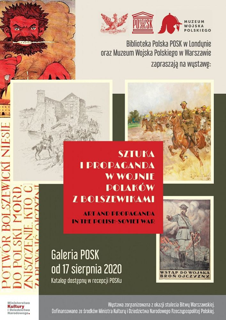 Wystawa „Sztuka i propaganda w wojnie Polaków z bolszewikami” w Polskim Ośrodku Społeczno-Kulturalnym (POSK) w Londynie