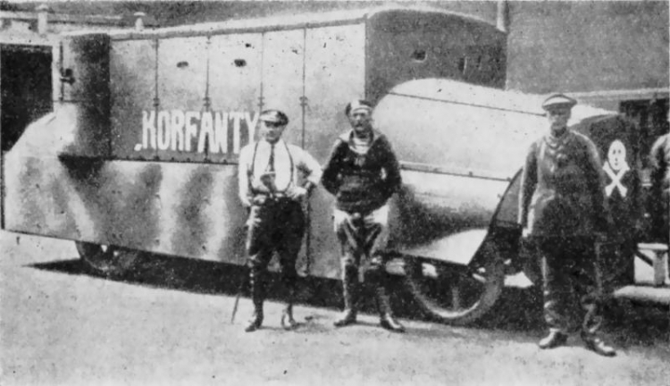 1920 r. Powstańczy samochód pancerny „Korfanty”. Źródło: Wikipedia Commons