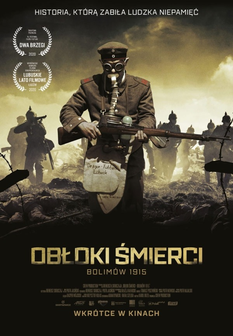 Plakat filmu „Obłoki śmierci – Bolimów 1915”