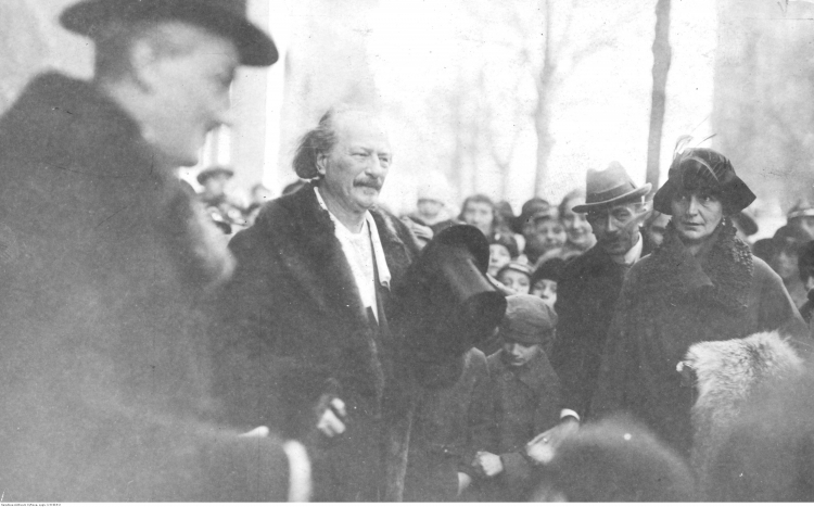 27 grudnia 1918 r. Ignacy Paderewski w Poznaniu. Źródło: Wikipedia Commons