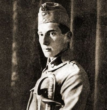Józef Beck, oficer artylerii I Brygady. 1914 r.  Źródło: Wikimedia Commons/"Album Legionów Polskich", Warszawa 1933