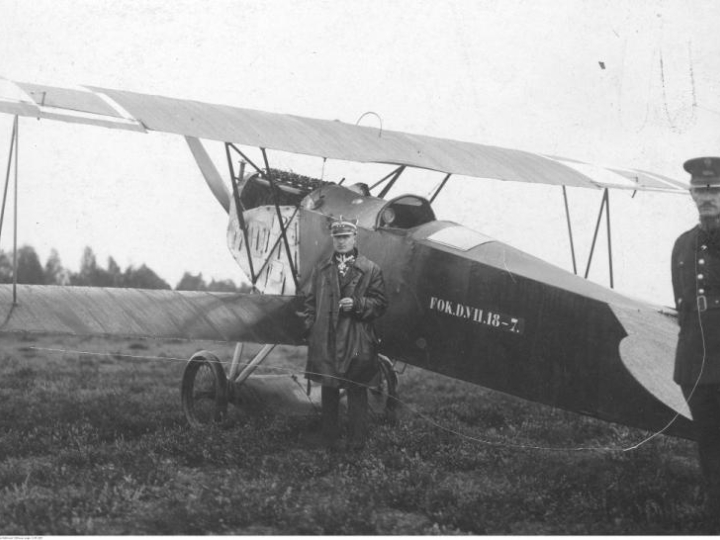 Samolot Fokker D.VII. Lata 30. Fot. NAC
