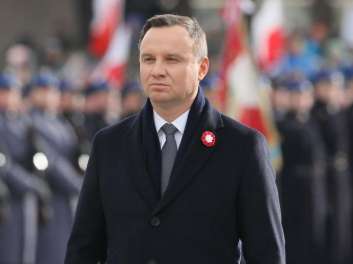 Prezydent Andrzej Duda przed Grobem Nieznanego Żołnierza w Warszawie. 11.11.2017. Fot. PAP/P. Supernak