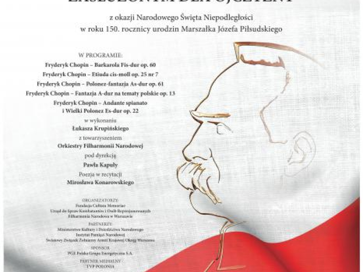 Koncert "Polska - Zasłużonym dla Ojczyzny" w Filharmonii Narodowej