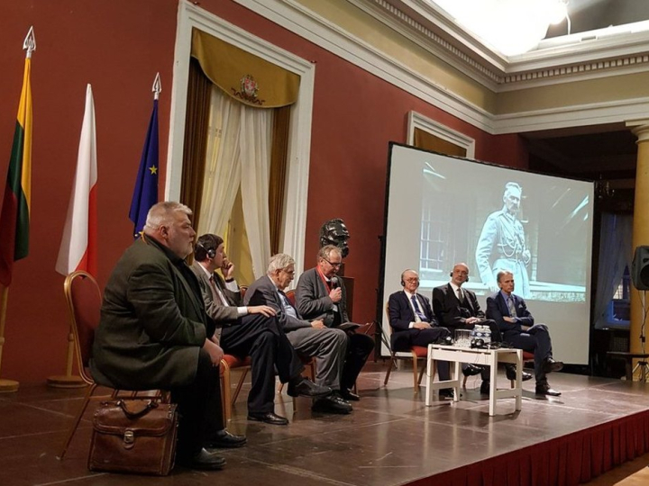 Konferencja „Bez emocji. Polsko-litewski dialog o Józefie Piłsudskim" w Wilnie. Fot. Ambasada RP w Wilnie