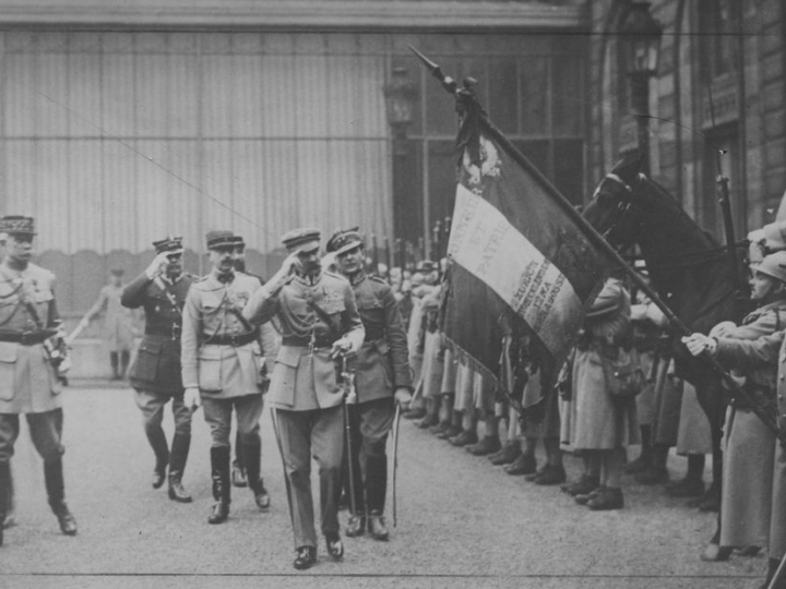 Wizyta Naczelnika Państwa Józefa Piłsudskiego w Paryżu. 02.1920. Źródło: NAC