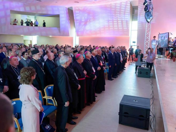 Obrady plenarne XI Zjazdu Gnieźnieńskiego "Europa ludzi wolnych. Inspirująca moc chrześcijaństwa". Gniezno, 21.09.2018. Fot. PAP/J. Kaczmarczyk