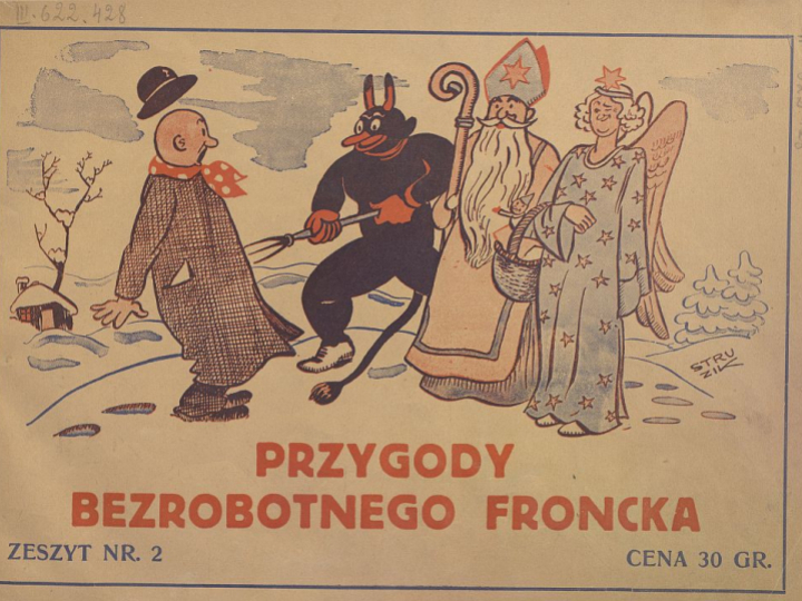 Komiks „Przygody bezrobotnego Froncka”. 1936 r. Źródło: CBN Polona