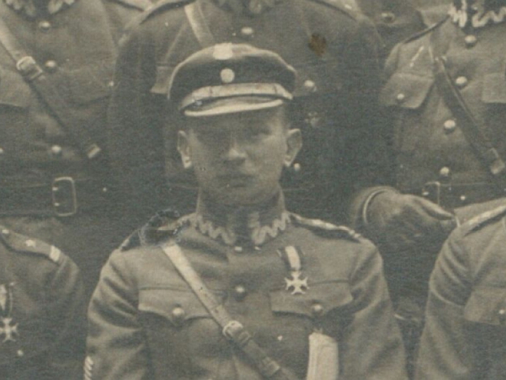 Juliusz Rómmel - dowódca 1 Dywizji Jazdy podczas bitwy pod Komarowem. 1918 r. Źródło: CBN Polona